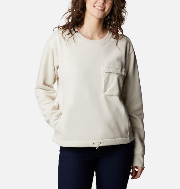 Columbia Lodge III Hoodies Beige For Women's NZ81059 New Zealand